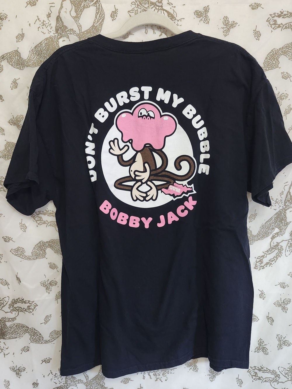 Bobby Jack "Don't Burst My Bubble" Monkey T-Shirt L